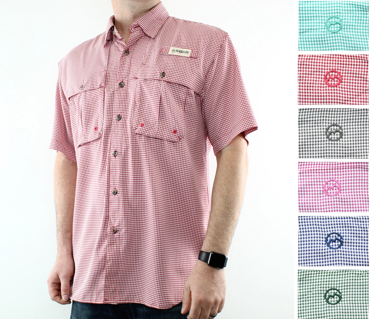 Magellan short sleeve fishing shirts clearance