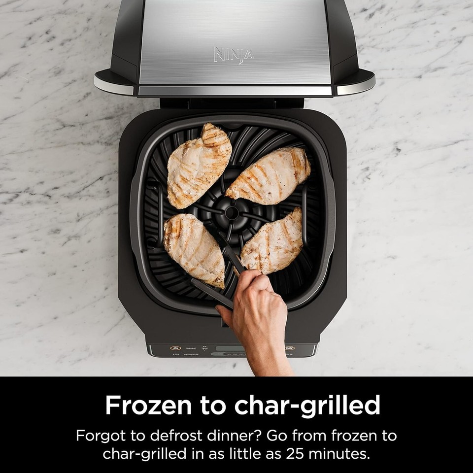 Ninja Foodi 6in1 Indoor Grill & Air Fryer Plus Broil, Bake, Roast