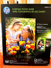 HP Everyday 50 sheet Letter 8.5 x 11-Inch Glossy Photo Paper Factory Sealed New