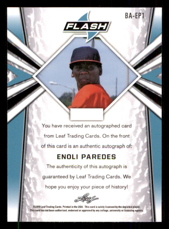 2020 Leaf Flash Flashback #BAEP1 Enoli Paredes - Image 2 of 2