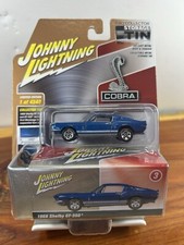 Johnny Lightning 1968 Shelby Gt-350 1/64 Acapulco Blue Ford Mustang