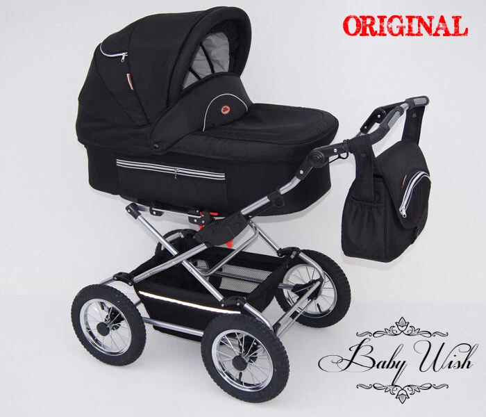 FANARI Pram Baby Fashion 3in1 CARRYCOT + PUSHCHAIR + CAR SEAT , FREE EXTRAS!