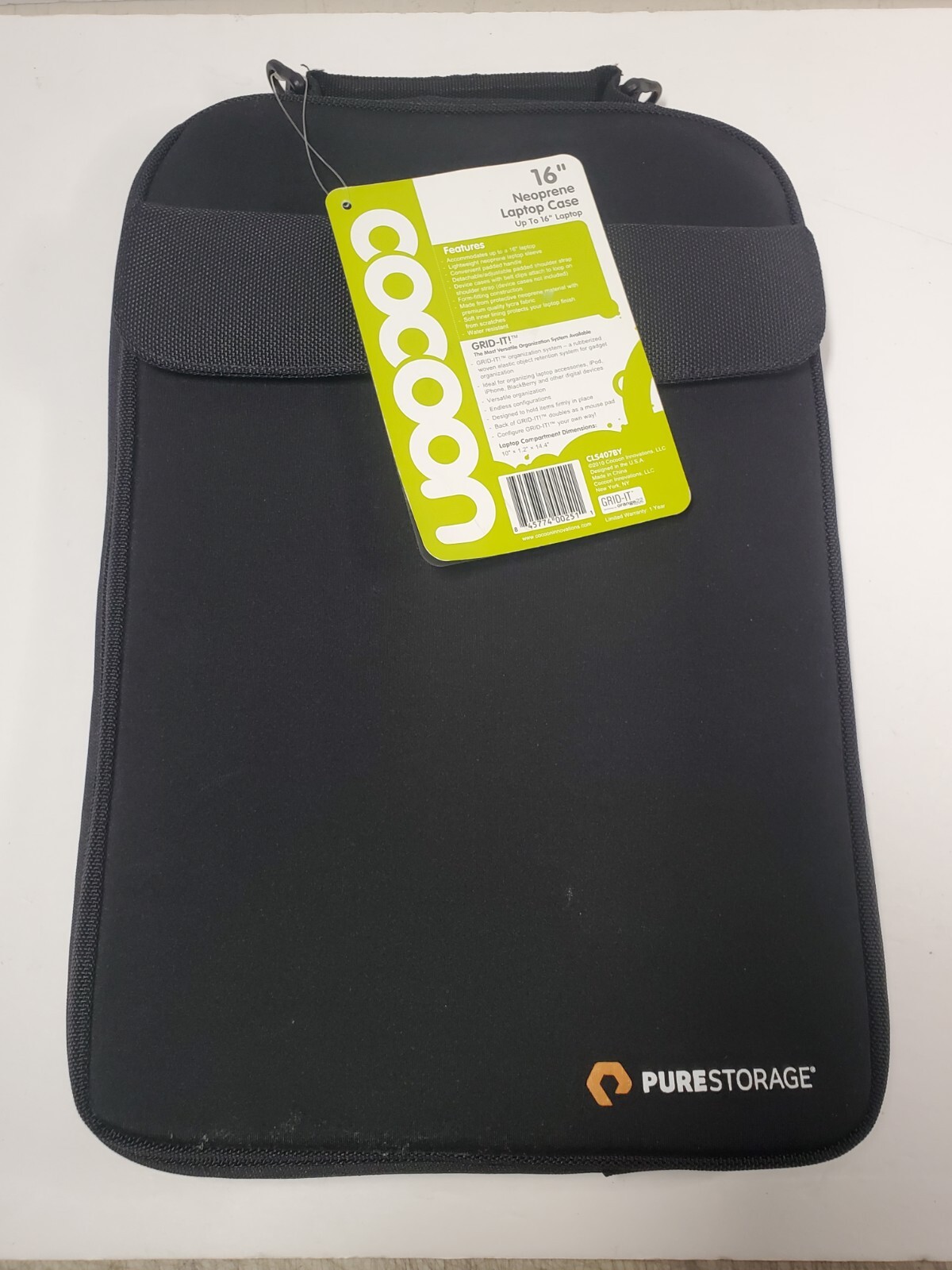 Cocoon 16" Laptop Case includes Accessory Organizer - Black 