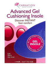 Carnation Footcare Advanced Gel Cushioning Insoles - 1 Pair Cut to Size