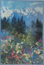 1988 Dimensions No Count Cross Stitch KIT 53901 Mountain MEADOW Nina Engle OPEN