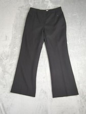 MaxMara Black Wide Leg Trouser Wool Pants US6 EU40