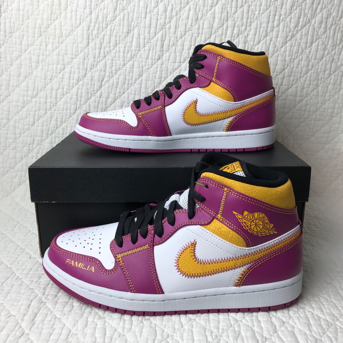 シューズ(男性用) Jordan1 2001 dead stock Air Jordan 1 Mid DOD Sneakers Shoes Men's SZ 7 'Día de Muertos