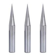 15 20 60 Degree V Groove Engraving Router Bits 2 Flute 1/4'' Shank Wood Carving