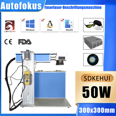 Autofocus 50W 30X30cm Fiber Laser Marking Machine Faserlaser-Markierungsmaschine