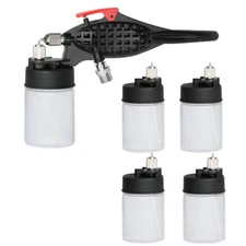 OPHIR 0.3mm Airbrush Kit with 5pcs of Bottles for Model Hobby Painting 