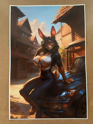 Kemono | Furry | Anthro Art Print Pinup [12x18]
