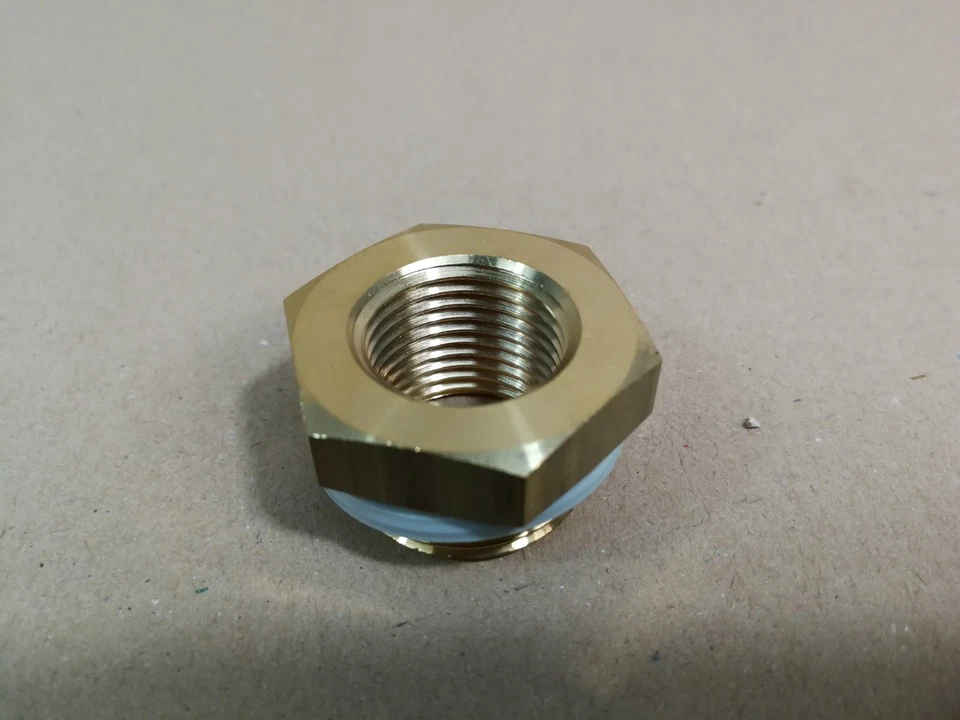 Lot of 11 Festo D-1/2L-3/4A Brass Reducing Bush & Seal 1/2" x 3/4"BSP 3588 * - Image 3 of 4