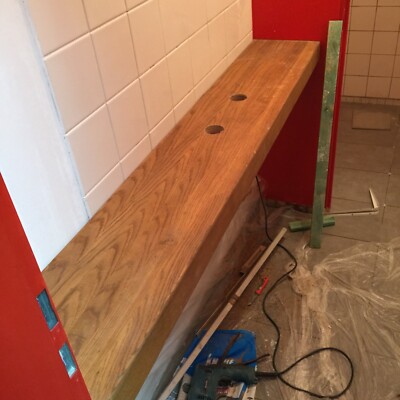 Bar Boards Bar Board Solid Wood Various Lengths up to 3m Wall Mounted Oak Light