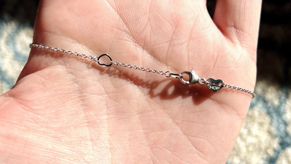 Hearts On Fire 马蹄吊坠项链 18k 白金和 0.5 ctw — 第 4/4 张图片