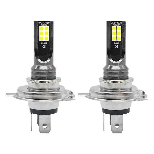 2X H4 Birne Hi/Low Beam Motorrad Auto Scheinwerfer Licht Halogen Weiß 6500K DHL - Bild 9 von 11