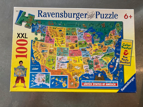 Puzzle Ravensburger Stati Uniti d'America 100 XXL - DJECO, ha tutti i pezzi