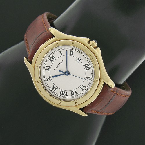 18k Yellow Gold Cartier Cougar Date 