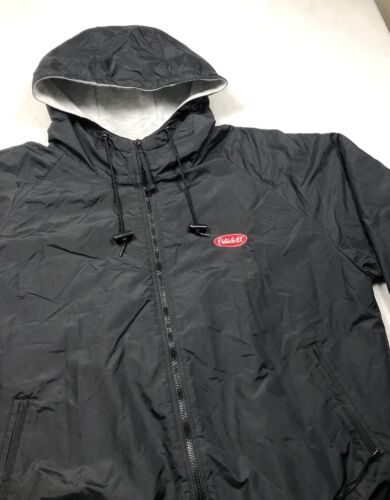 Vintage Peterbilt Mens XL Jacket Nylon Full Zip Hooded Insulated Tri Mountain - Picture 3 of 10