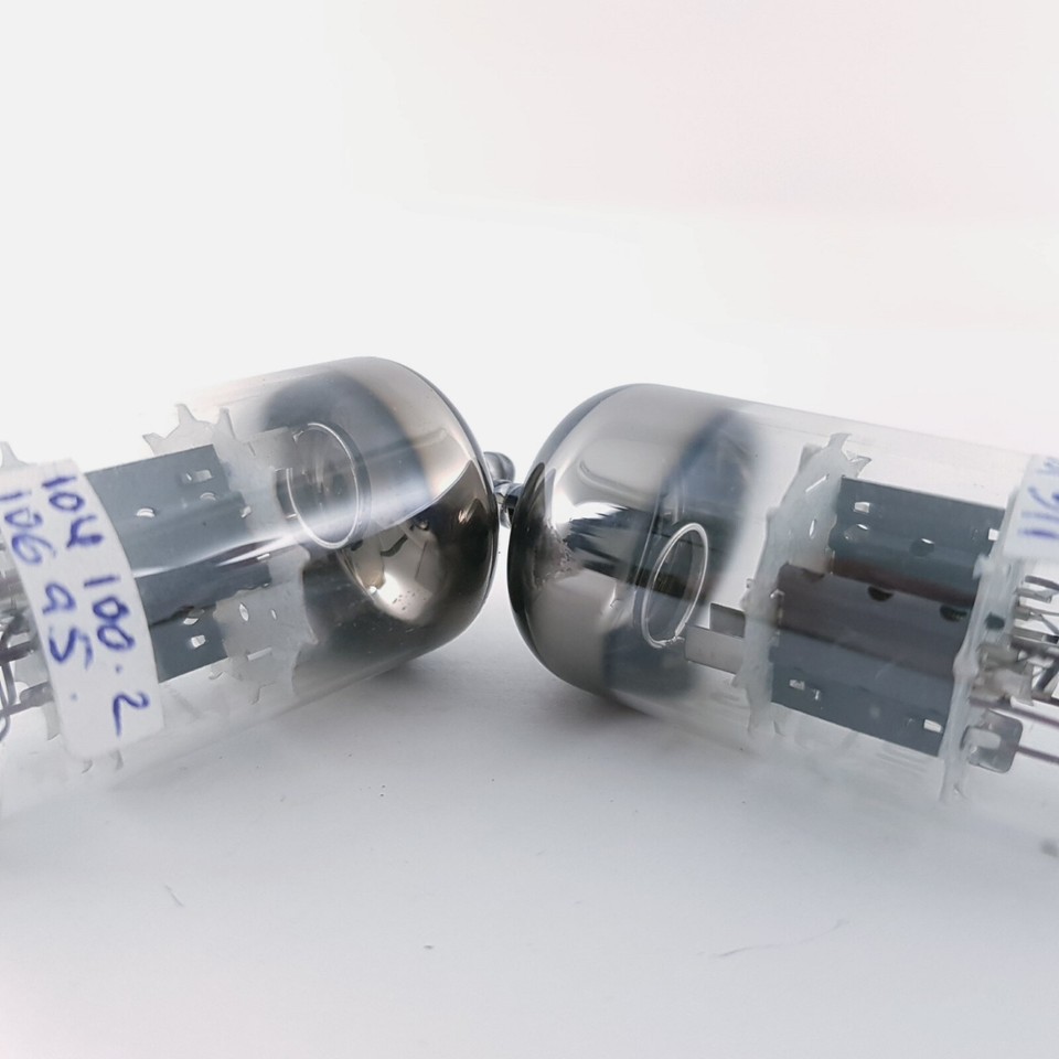 ECC82, 12AU7 Tungsram Matched pair Vacuum Tube, lampe, Röhre, Valve. NOS NIB