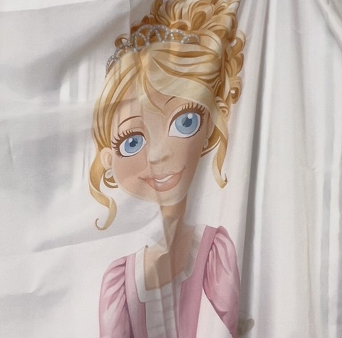 Princess On a Horse 3D Fabric Shower Waterproof Curtain Bathroom Girls Decor - Picture 3 of 7