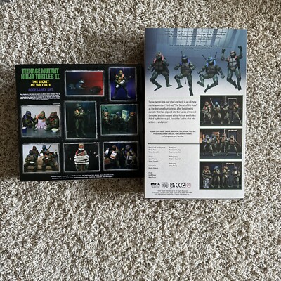 Neca Teenage Mutant Ninja Turtles 4 pack Secret Of The Ooze 2 VHS
