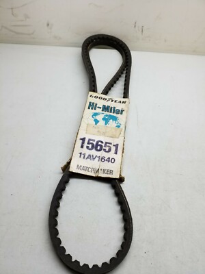 15651 Goodyear Hi- Miler Matchmaker V- Belt. 11AV1640. Free Shipping
