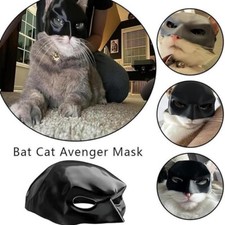 3D Printed BAT CAT Avengers Batman Cat Mask Halloween or Pet Cosplay Costume