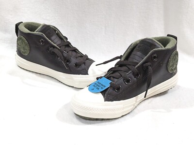 Converse Boy's CTAS Street Velvet Brown Mid Top Boots-Assorted Sizes NWB A01529C