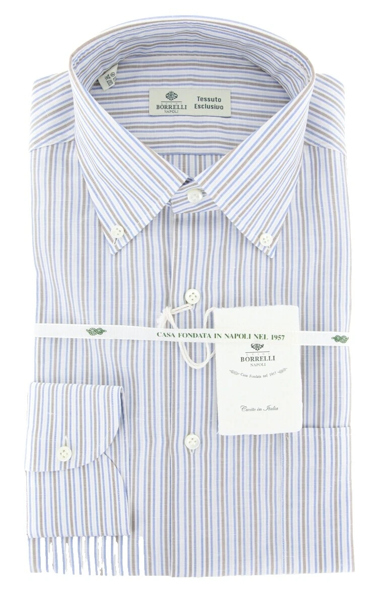 Camisas de vestir para hombres Luigi Borrelli Multicolor