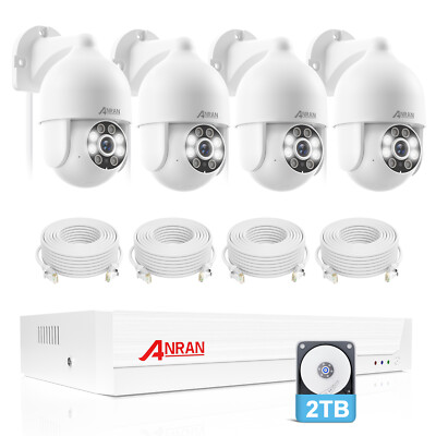 ANRAN 8CH 5MP POE Überwachungskamera Set 2TB NVR Audio CCTV Außen Kamera System
