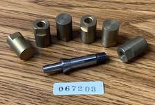 nos LEVIN 10mm “D” Taper Collet Set with 6 Brass Arbors , Jeweler’s Lathe