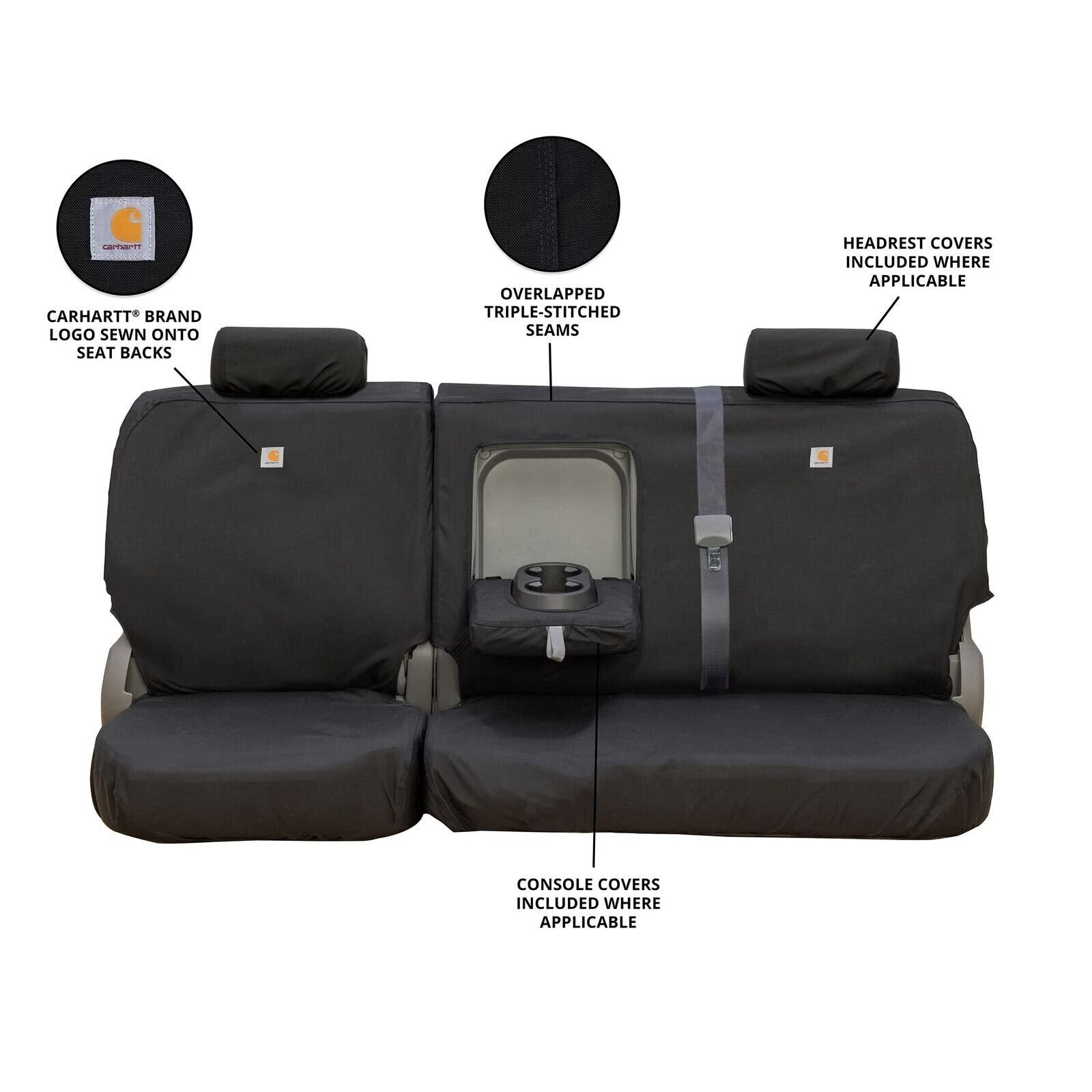 Covercraft Carhartt Super Dux SeatSaver Custom Seat Covers SSC8490COBK