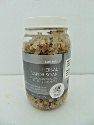 HTF Arbonne Bio-Nutria Herbal Vapor Soak Bath Salts 16 0z. NOS Sealed