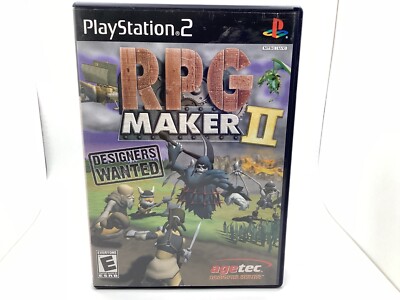 RPG Maker II for Sony Playstation 2 With Case -Tested and Working