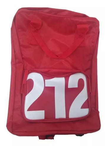 212 Mochila Bolso Carolina Herrera marca Portátil de Viaje Hombre Mujer  Manija Roja | eBay