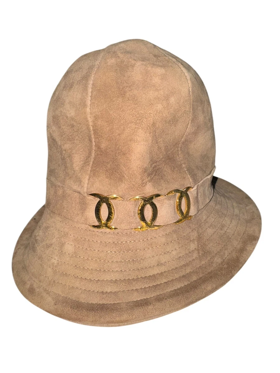 Vintage Mr John Classic Macys New York Fuzzy Boucle Bucket Hat Brown Floral Line Fabric Bucket Vintage Hats for Women for sale | eBay main image 4