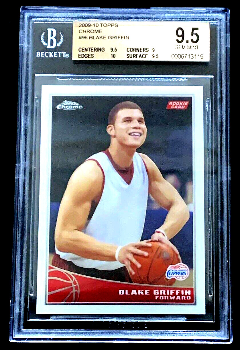 BGS 9.5 GEM MINT BLAKE GRIFFIN 2009 TOPPS CHROME #96 RC SP /999 ROOKIE G2647