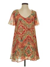 Show Me Your Mumu Women Red Short Sleeve Blouse S