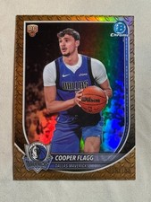 2025-26 Bowman Basketball Chrome Steel Metal Refractor Cooper Flagg RC /100