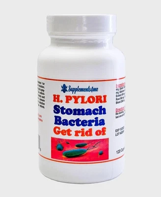 SUPPLEMENTS4ME NATURAL PLANTS FOR H. PYLORI ID WOMEN & MEN - ORGANIC - 120 CAPS - MADE IN USA