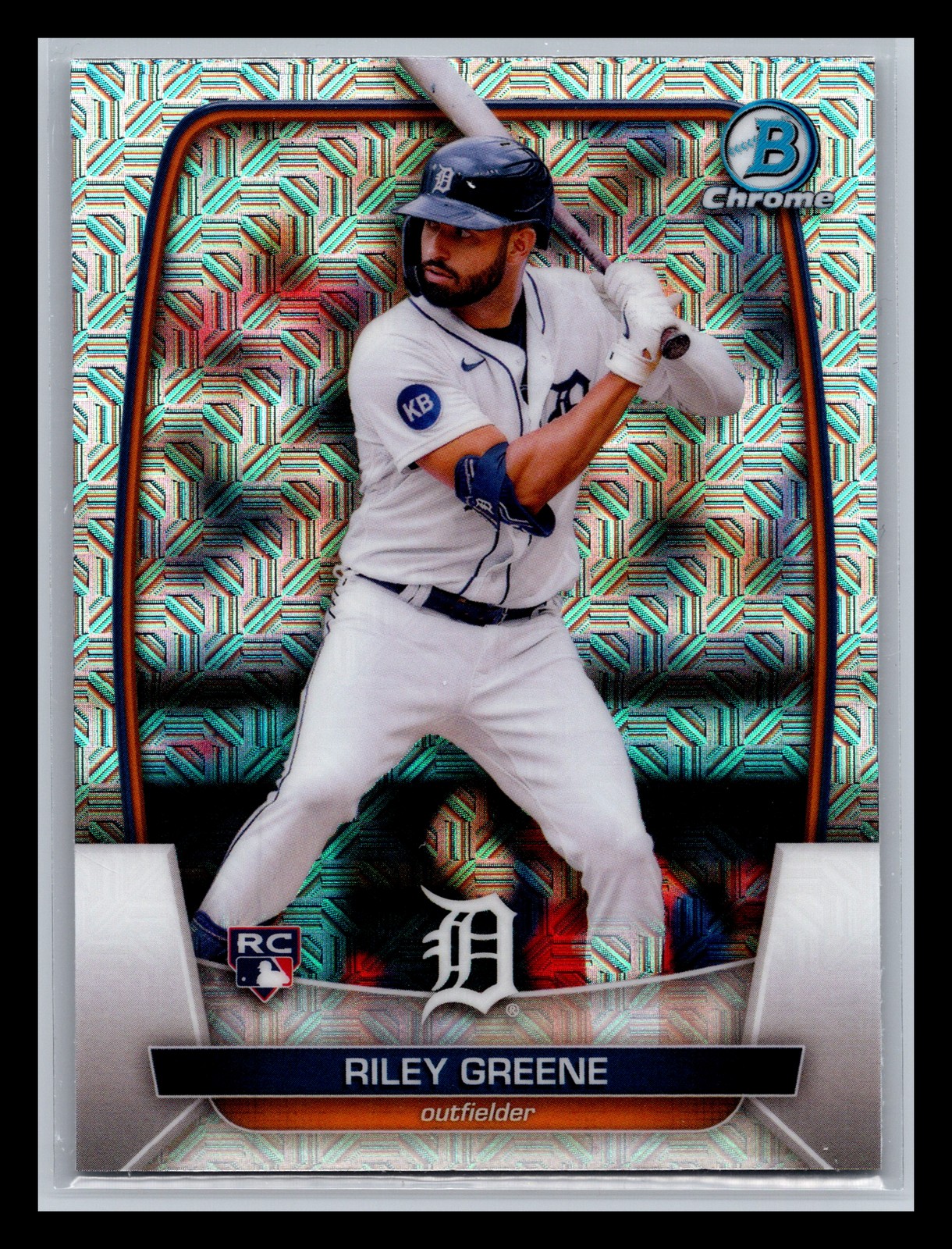 Riley Greene Rookie Detroit Tigers #90 Bowman 2023 Bowman Mojo Refractors