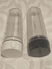 2 ZWILLING Enfinigy Personal Blender Jar With Drinking Lid  -Black and white