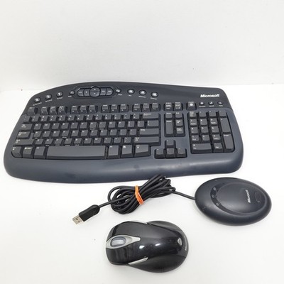 Microsoft Wireless Multimedia Keyboard 1.1 Model 1014 Laser Mouse 5000 Receiver
