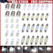 42pcs Led Interior Lights Bulbs Kit Car Trunk Dome Map License Plate Lamp 6000k