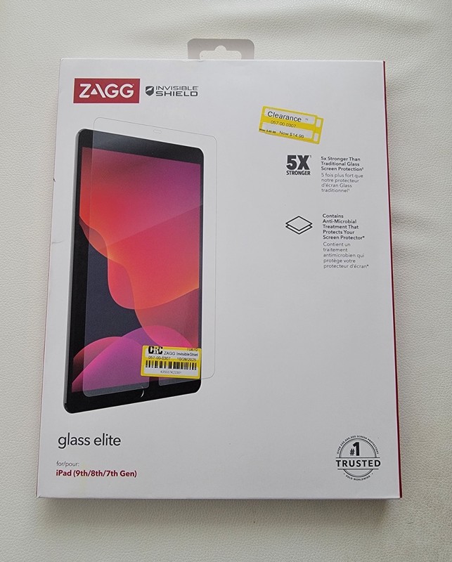Zagg Glass Elite for Ipad (9th/8th/7the Gen)