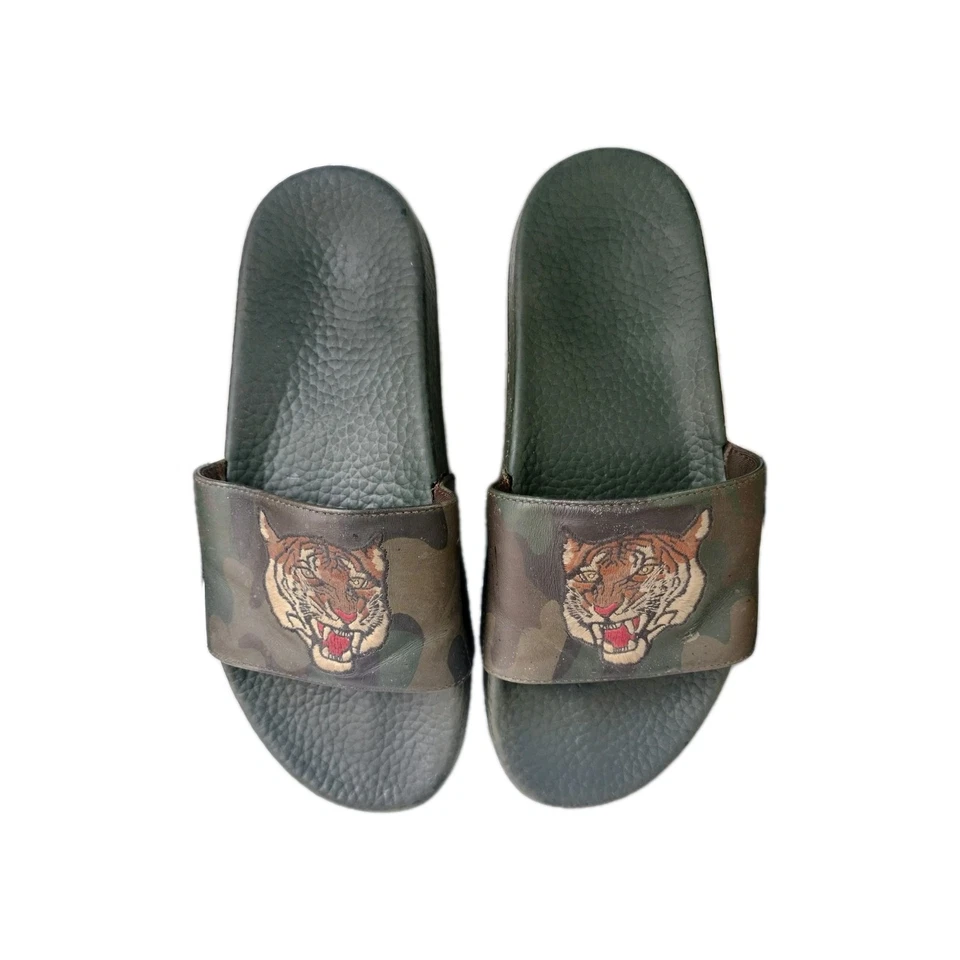 Sandalias Polo Ralph Lauren Tiger Cayson Verde Camuflaje Slides Chanclas Para Hombre’s 8 Foto 2 de 4