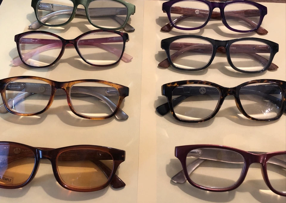 Paquete Lote de 8 Gafas Joy Mangano Lectores +3.50 Variedad Colores Sku5011 Foto 2 de 4