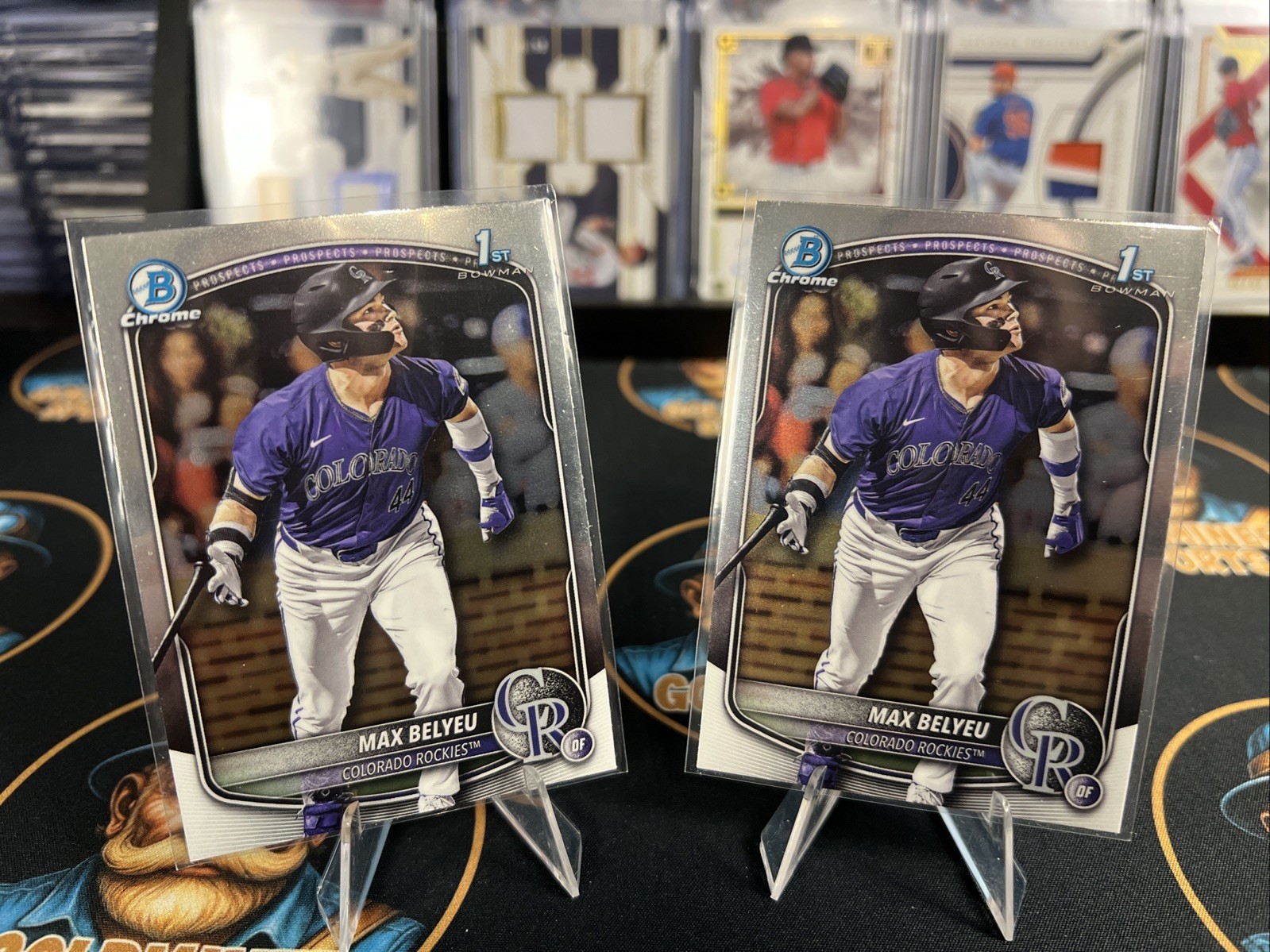 2025 Bowman Chrome Draft Max Belyeu BDC-5 2 Card Lot Rockies