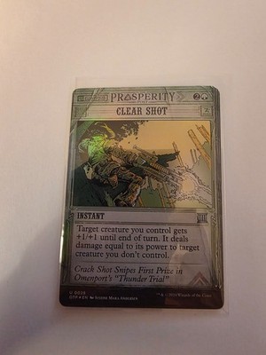 x4 Clear Shot~0028~NM~Outlaws of Thunder Junction: Breaking News~MTG x4