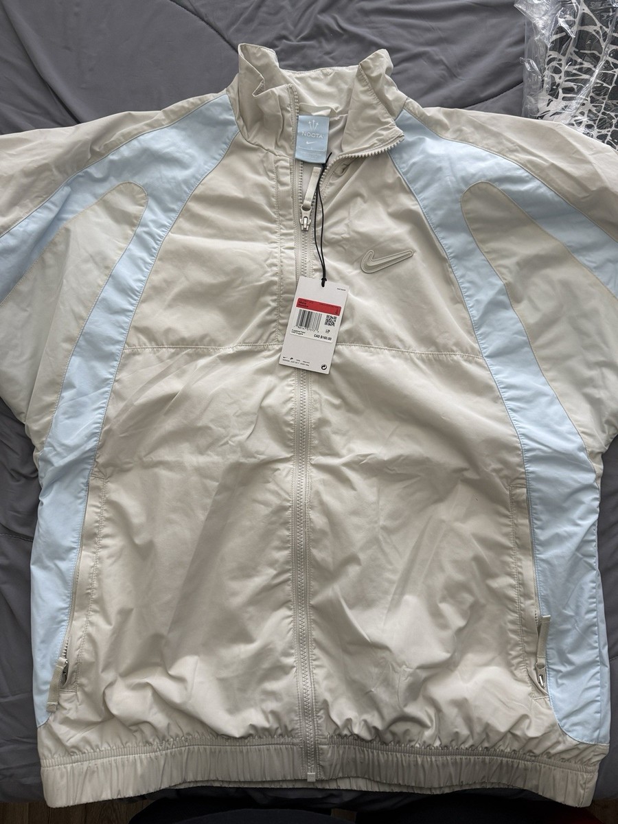 Nike Men's NOCTA Northstar Nylon Track Jacket Size L - Light Bone